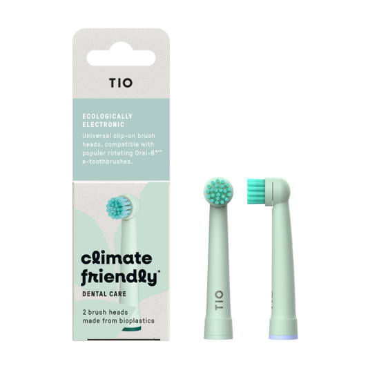 TIOMATIK Duurzame Oral-b Opzetborstels - 90% bio-based - 2 stuks